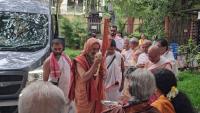 HH Swamiji's arrival at SCM-Bangalore (9 July 2026) Picture Courtesy: Shri Chandrashekhar Padubidri